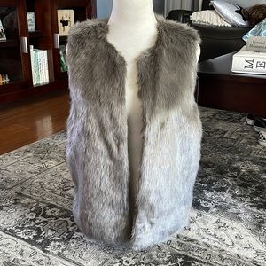 Faux fur vest